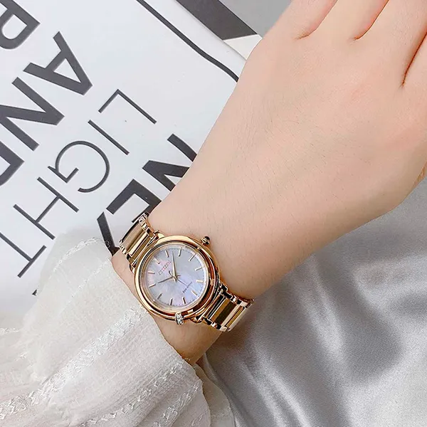 Đồng Hồ Nữ Citizen Eco-Drive Watch EM1093-61D Màu Vàng Hồng
