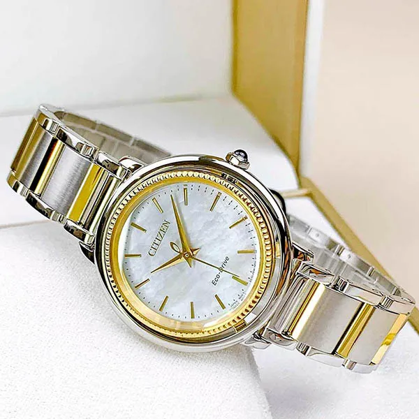 Đồng Hồ Nữ Citizen EM1104-83D Màu Bạc Vàng