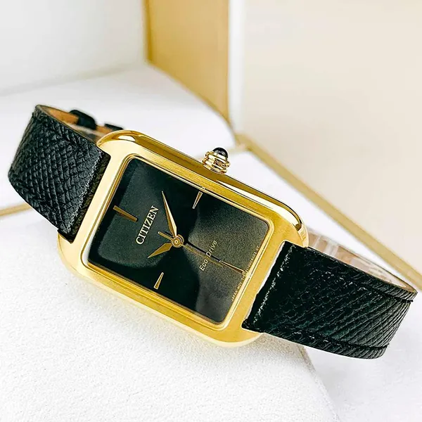 Đồng Hồ Nữ Citizen EM1192-01E Màu Đen Vàng