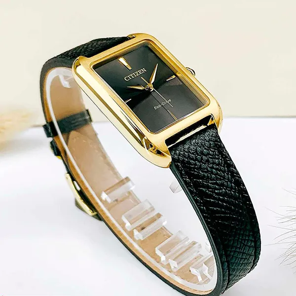 Đồng Hồ Nữ Citizen EM1192-01E Màu Đen Vàng