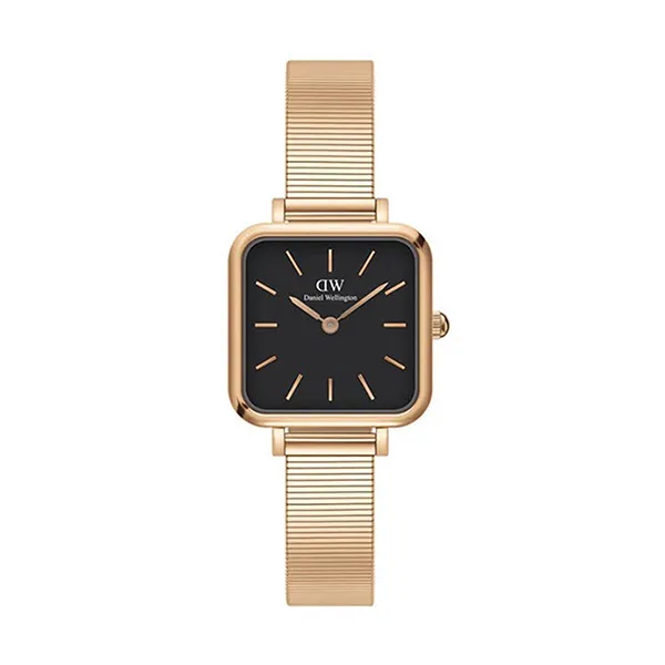 Đồng Hồ Nữ Daniel Wellington 22x22mm Quadro Studio RG Black DW00100518 Màu Đen/ Vàng Hồng