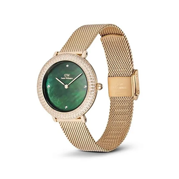 Đồng Hồ Nữ Daniel Wellington Crystal Bezel DW00100824 Màu Xanh Vàng