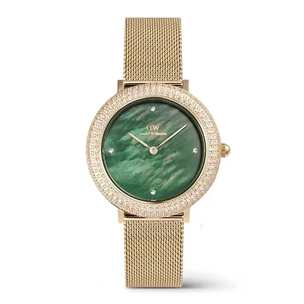 Đồng Hồ Nữ Daniel Wellington Crystal Bezel DW00100824 Màu Xanh Vàng