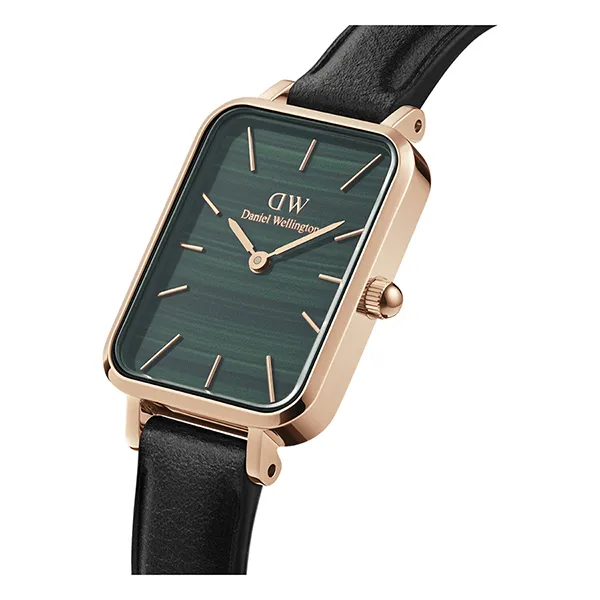 Đồng Hồ Nữ Daniel Wellington DW00100439 20x26mm Quadro Pressed Sheffield Màu Đen Xanh