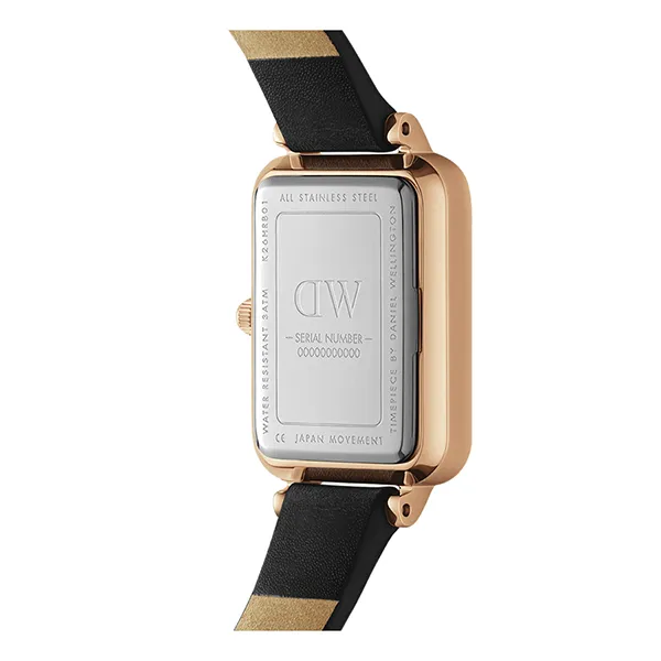 Đồng Hồ Nữ Daniel Wellington DW00100439 20x26mm Quadro Pressed Sheffield Màu Đen Xanh