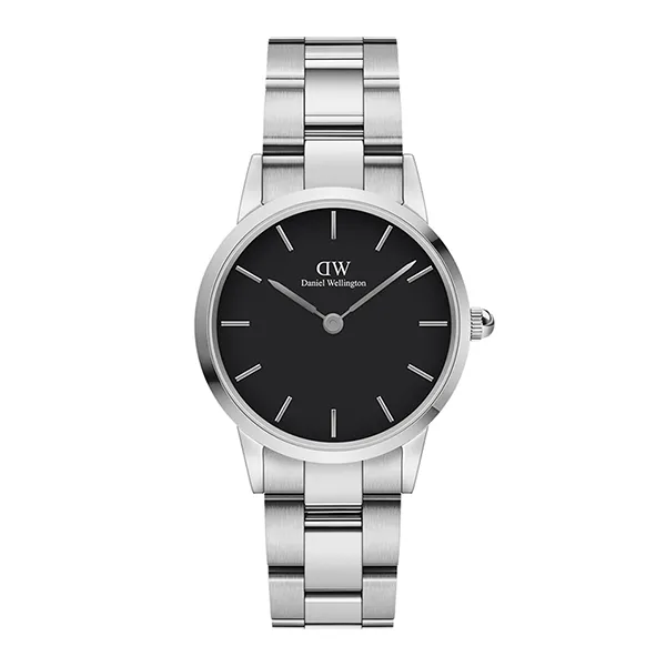 Đồng Hồ Nữ Daniel Wellington Iconic Link DW00100208 Màu Bạc Đen