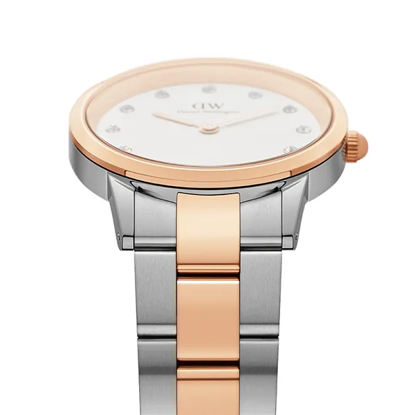 Đồng Hồ Nữ Daniel Wellington Iconic Lumine DW00100358 Màu Demi (Bạc - Vàng Hồng)