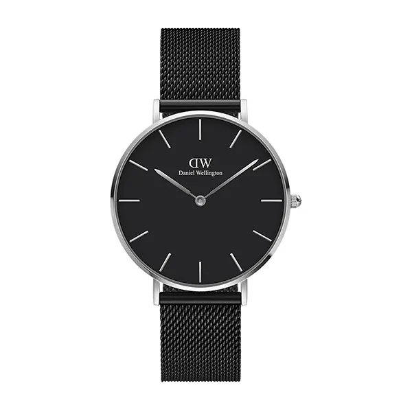 Đồng Hồ Nữ Daniel Wellington Petite Ashfield Silver DW00100202 Màu Đen 32mm