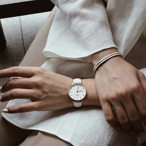 Đồng Hồ Nữ Daniel Wellington Petite Bondi RG White 32mm DW00100189 Màu Trắng