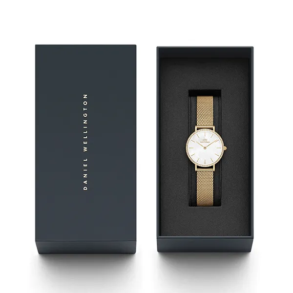 Đồng Hồ Nữ Daniel Wellington Petite Lumine Bezel Evergold MOP DW00100662 Màu Vàng Gold