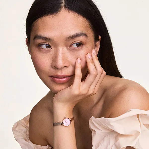 Đồng Hồ Nữ Daniel Wellington Petite Mini Blush Melrose DW00100743 Màu Vàng Hồng