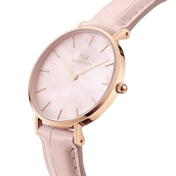 Đồng Hồ Nữ Daniel Wellington Petite Rouge Pink MoP Rose Gold Màu Hồng