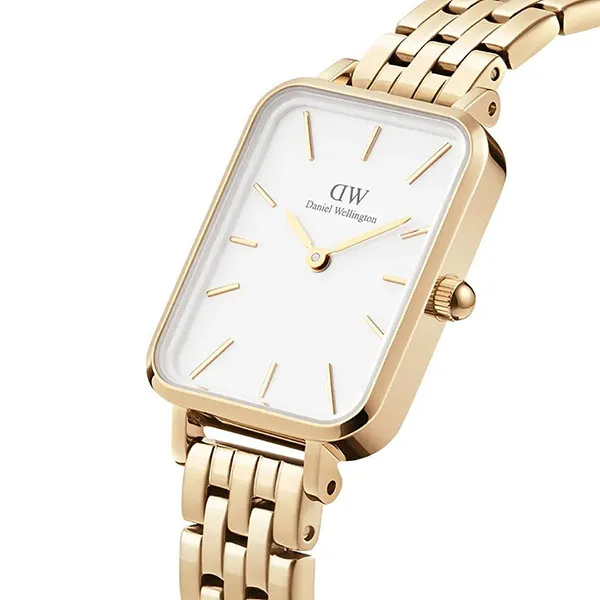 Đồng Hồ Nữ Daniel Wellington Quadro 5-Link Evergold 20x26mm DW00100622 Màu Vàng