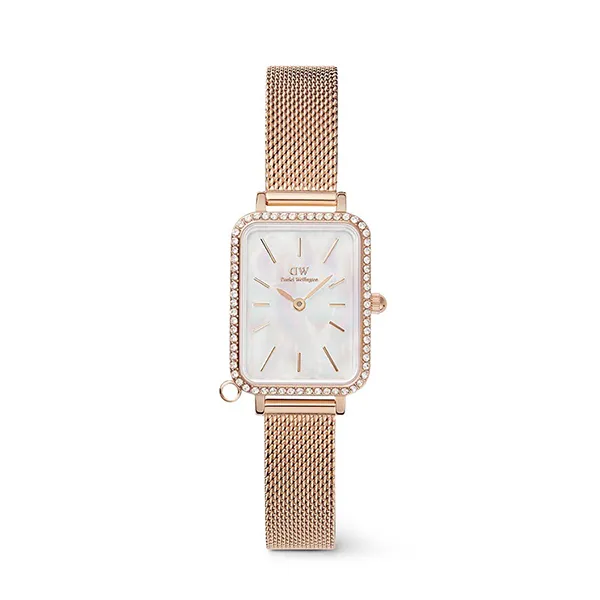 Đồng Hồ Nữ Daniel Wellington Quadro Crystal DW00100748 Màu Vàng Hồng