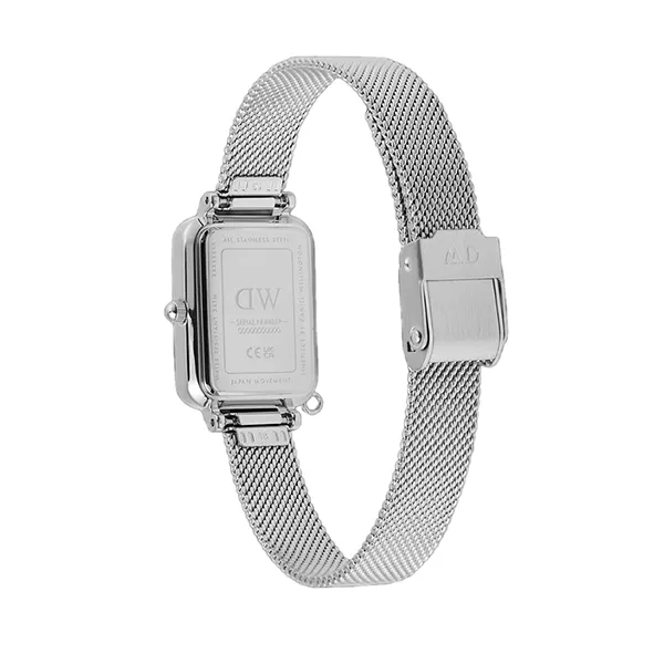 Đồng Hồ Nữ Daniel Wellington Quadro Crystal Zodiac Sterling Màu Bạc - Đen