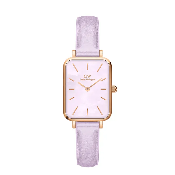 Đồng Hồ Nữ Daniel Wellington Quadro Lavender MOP Rose Gold DW00100637 Màu Tím