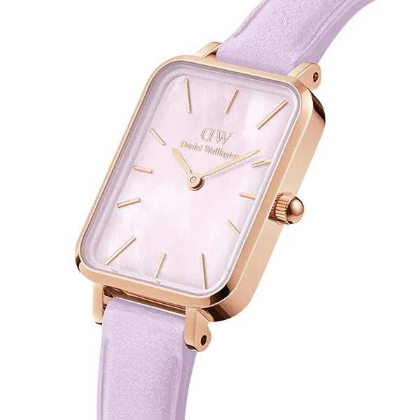 Đồng Hồ Nữ Daniel Wellington Quadro Lavender MOP Rose Gold DW00100637 Màu Tím