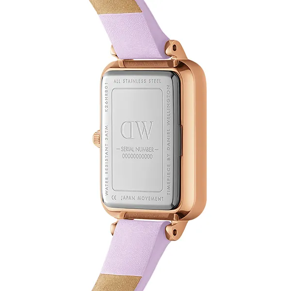 Đồng Hồ Nữ Daniel Wellington Quadro Lavender MOP Rose Gold DW00100637 Màu Tím