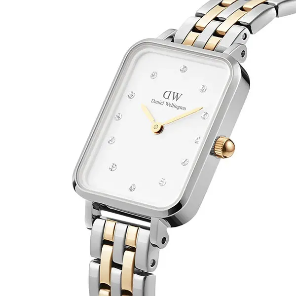 Đồng Hồ Nữ Daniel Wellington Quadro Lumine DW00100625 Màu Bạc - Vàng