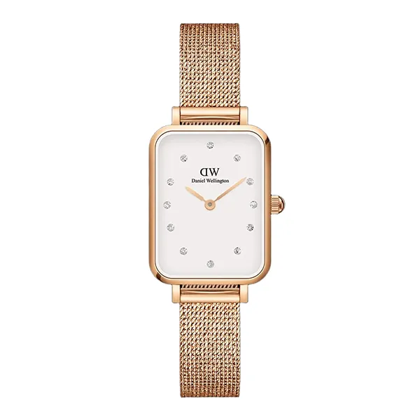 Đồng Hồ Nữ Daniel Wellington Quadro Lumine Pressed Melrose Màu Vàng Hồng