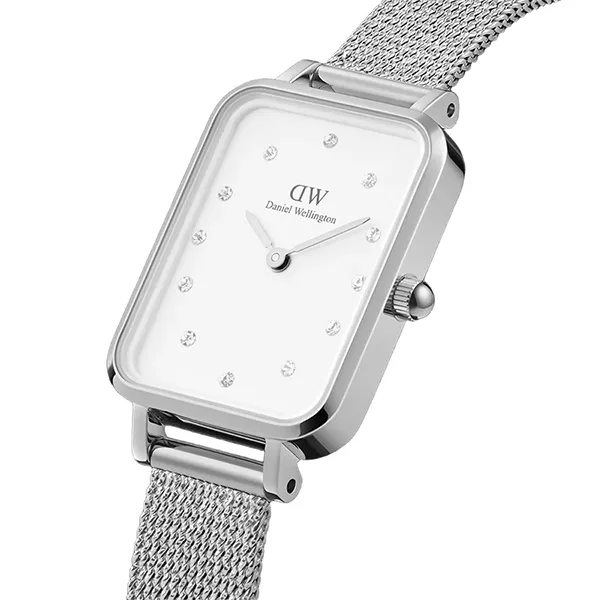 Đồng Hồ Nữ Daniel Wellington Quadro Lumine Pressed Sterling Màu Bạc