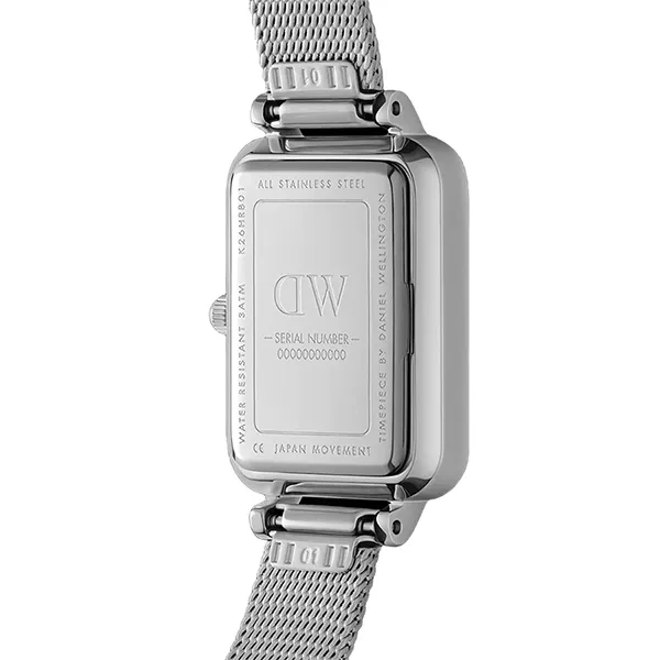 Đồng Hồ Nữ Daniel Wellington Quadro Lumine Pressed Sterling Màu Bạc
