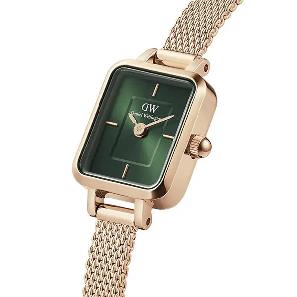 Đồng Hồ Nữ Daniel Wellington Quadro Mini DW00100648 Màu Xanh - Vàng Hồng