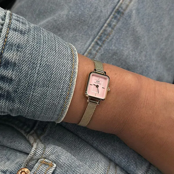 Đồng Hồ Nữ Daniel Wellington Quadro Mini Evergold Blush DW00100655 Màu Vàng Hồng