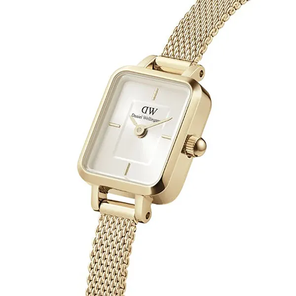 Đồng Hồ Nữ Daniel Wellington Quadro Mini Evergold Champagne DW00100656 Màu Vàng