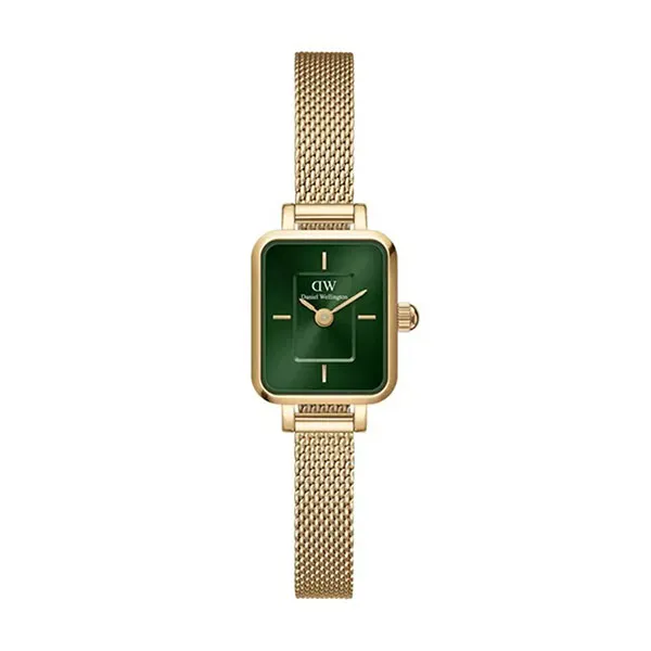 Đồng Hồ Nữ Daniel Wellington Quadro Mini Evergold Emerald DW00100653 Màu Xanh Vàng