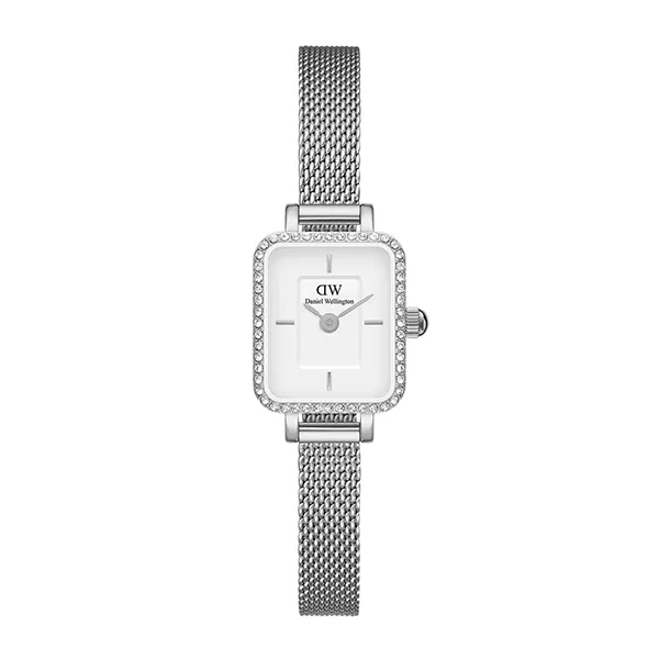 Đồng Hồ Nữ Daniel Wellington Quadro Mini Lumine Bezel Silver DW00100732 Màu Bạc