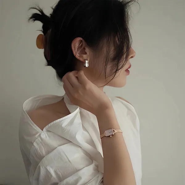 Đồng Hồ Nữ Daniel Wellington Quadro Mini Melrose Blush DW00100650 Màu Vàng Hồng