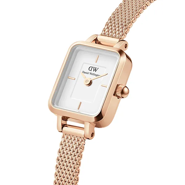 Đồng Hồ Nữ Daniel Wellington Quadro Mini Melrose DW00100727 Màu Vàng Hồng