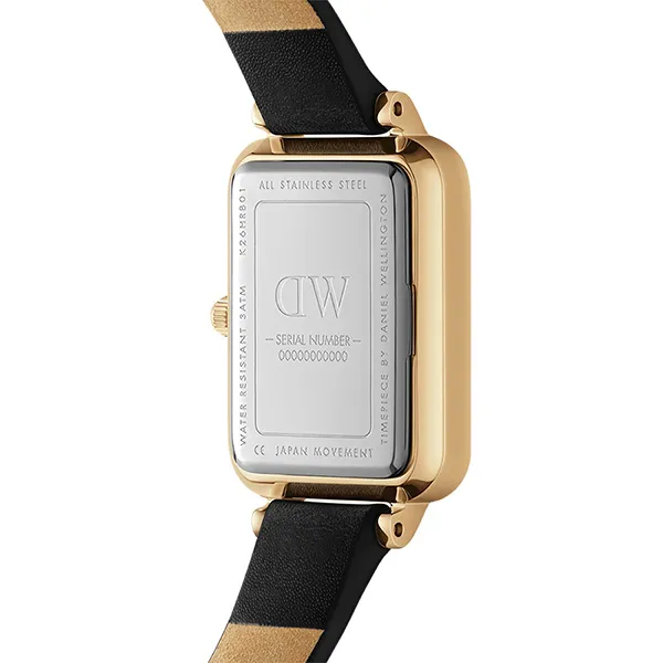 Đồng Hồ Nữ Daniel Wellington Quadro Pressed Sheffield DW00100559 Màu Đen/Trắng