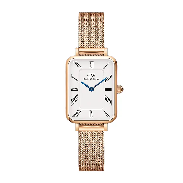 Đồng Hồ Nữ Daniel Wellington Quadro Roman Numerals Melrose Màu Vàng Hồng