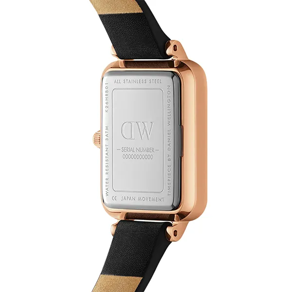 Đồng Hồ Nữ Daniel Wellington Quadro Roman Numerals Sheffield Rose Gold DW00100689 Màu Đen/Trắng