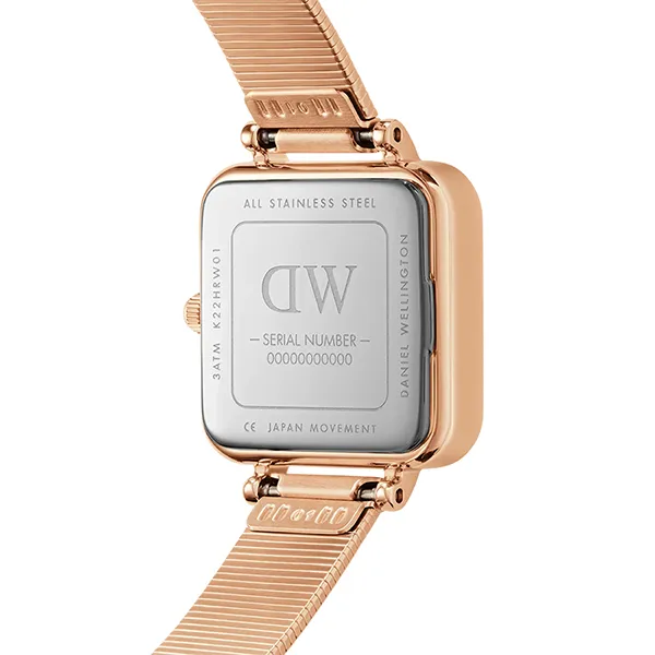Đồng Hồ Nữ Daniel Wellington Quadro Studio Emerald Rose Gold DW00100519 Màu Vàng Hồng