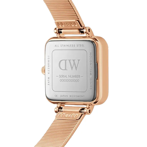 Đồng Hồ Nữ Daniel Wellington Quadro Studio Rose Gold Màu Vàng Hồng