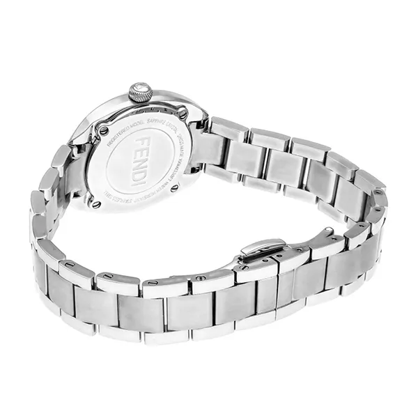 Đồng Hồ Nữ Fendi Momento Diamond Mother Of Pearl Dial Watch F218024500B1 Màu Bạc