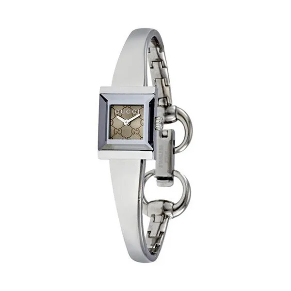 Đồng Hồ Nữ Gucci G-Frame Watch YA128510 Màu Bạc - Nâu
