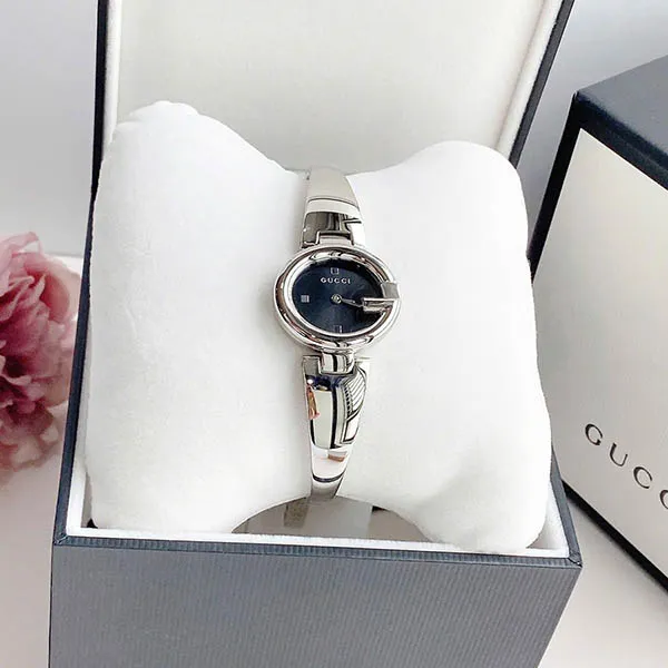 Đồng Hồ Nữ Gucci Guccissima Quartz Watch 27mm YA134501 Màu Đen Bạc