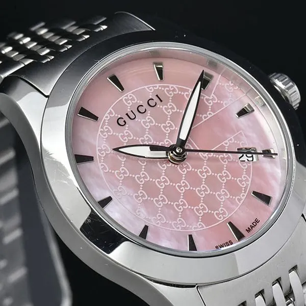 Đồng Hồ Nữ Gucci Watch YA126532 G Màu Hồng Bạc