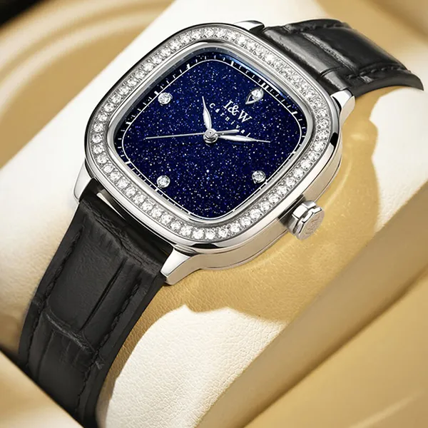 Đồng Hồ Nữ I&W Carnival 632L-D3-6 Màu Xanh Navy