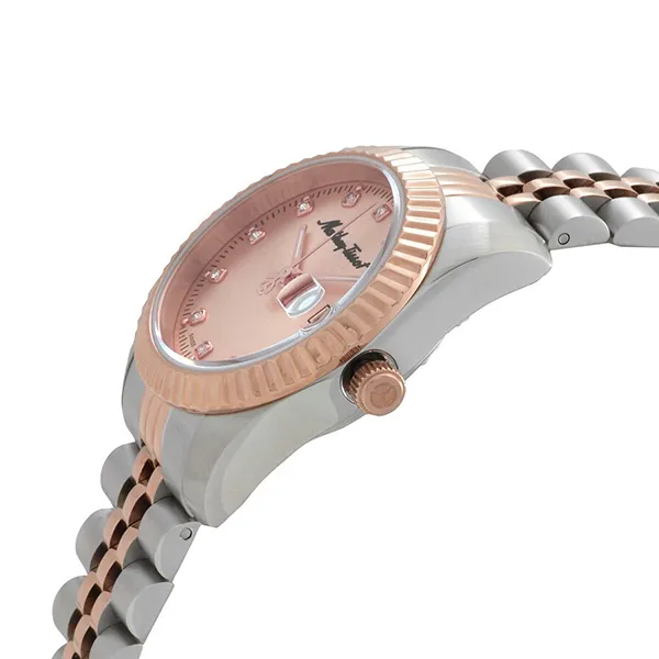 Đồng Hồ Nữ Mathey Tissot Mathy III Quartz Pink Dial Ladies Watch D810RSAL Màu Demi