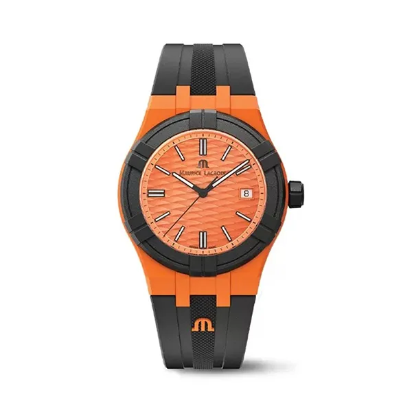 Đồng Hồ Nam Maurice Lacroix Aikon #Tide AI2008-50050-300-0 Màu Đen Cam