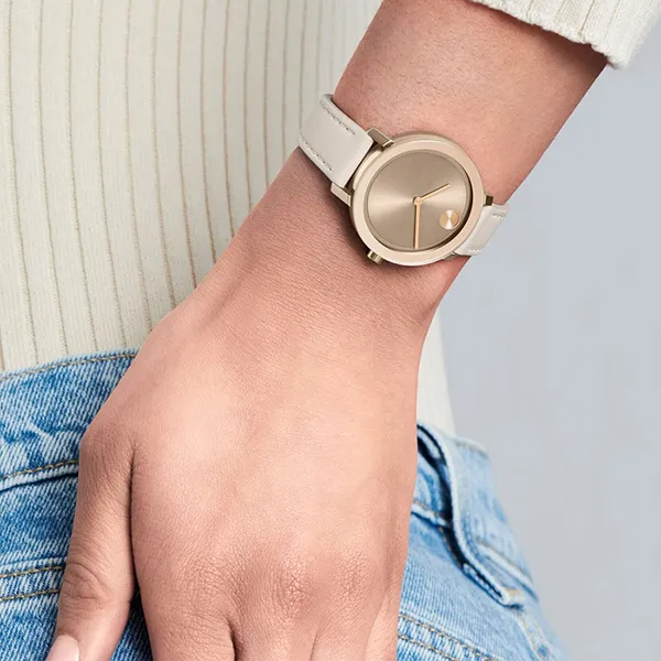 Đồng Hồ Nữ Movado Bold Evolution 3600891 34mm Màu Trắng/ Vàng Hồng