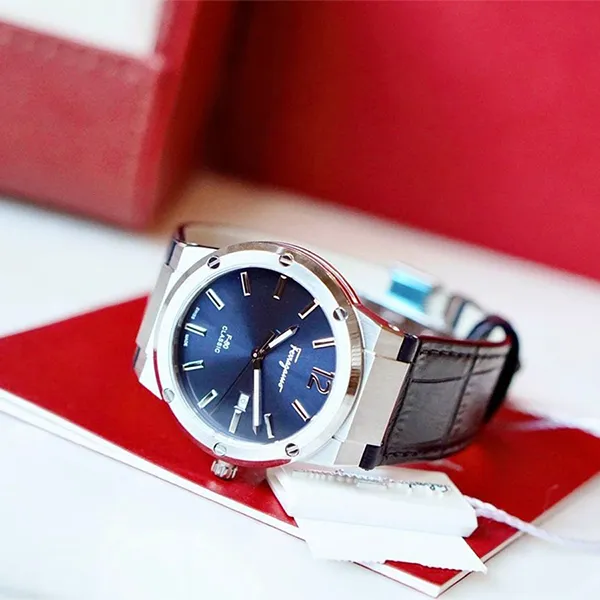 Đồng Hồ Nữ Salvatore Ferragamo F-80 Classic Ladies Watch 34mm Màu Xanh Navy