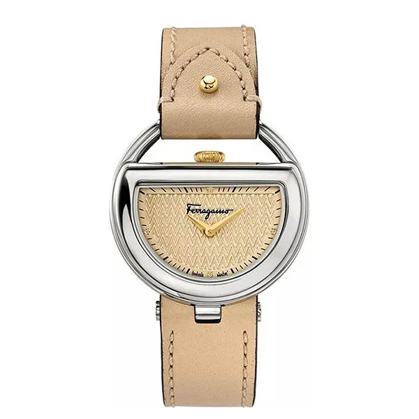 Đồng Hồ Nữ Salvatore Ferregamo Buckle FG5030014 Watch 37mm Màu Be