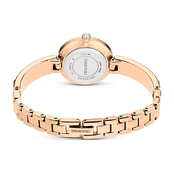 Đồng Hồ Nữ Swarovski Matrix Bangle Watch 5679887 Màu Xám/Vàng Hồng