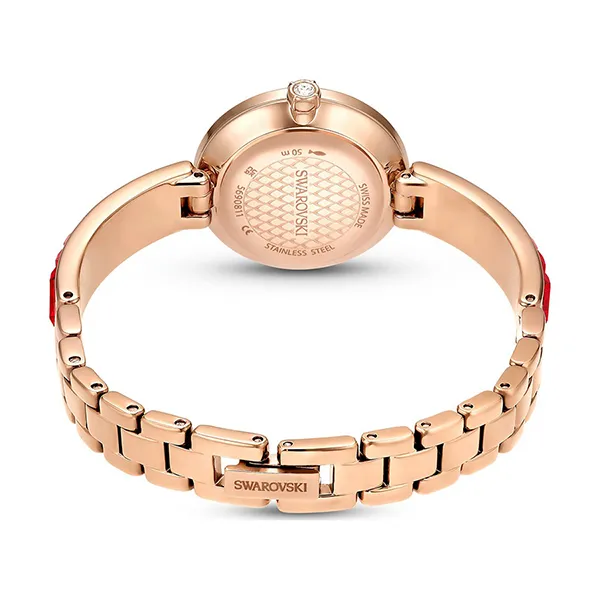 Đồng Hồ Nữ Swarovski Matrix Bangle Watch 5690811 Màu Đỏ/Vàng Hồng